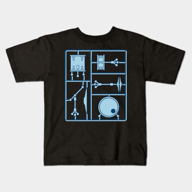 DIY Drum Kit Kids T-Shirt by drummingco